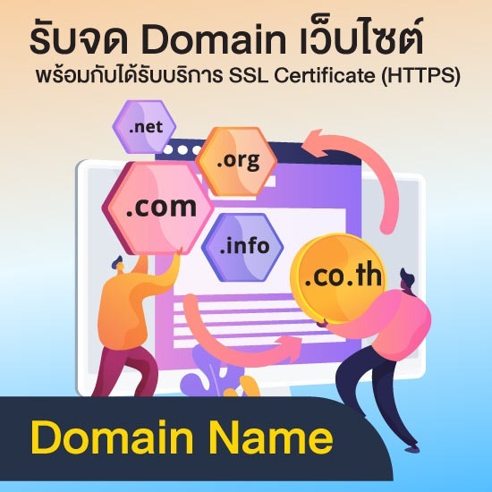 รับจด Domain เว็บไซต์ Domain Name 